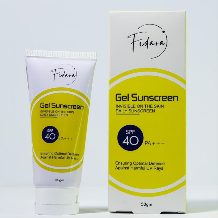 Buy Best Gel Sunscreen SPF 40 PA+++ Online In Pakistan | Fidara Beauty