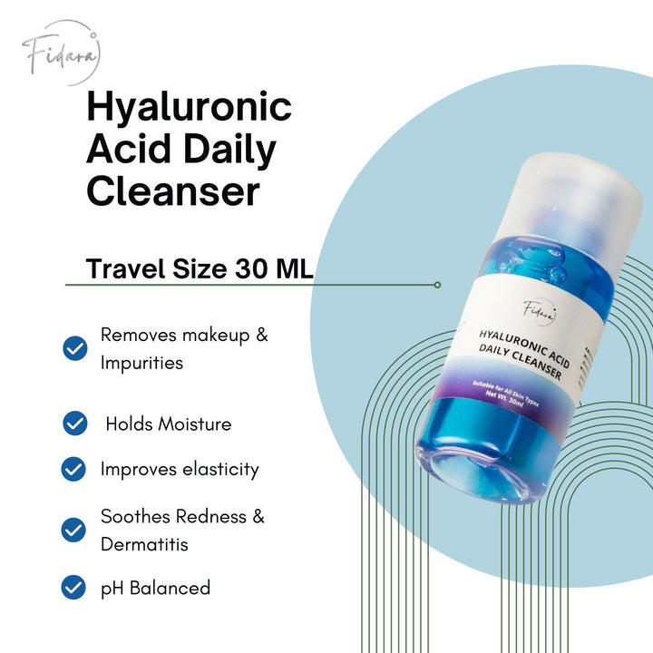 Buy Best Hyaluronic Acid Daily Cleanser Mini 30 ML Online In Pakistan | Fidara Beauty