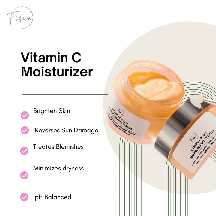 Buy Best Vitamin C Glow Enhancing Moisturizer Online In Pakistan | Fidara Beauty